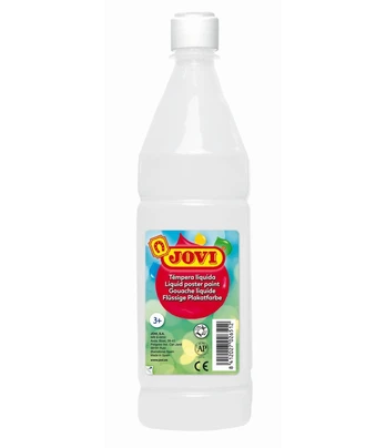 Skystas guašas buteliuke JOVI 1000 ml, balta sp.