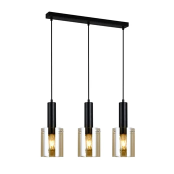 Pakabinamas šviestuvas SARDO 3 Black+amber