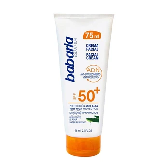 Saulės kremas Babaria Cara & Escote SPF 50+, 75 ml