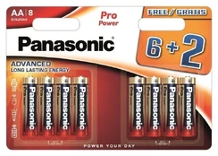 Panasonic Batteries „Panasonic Pro Power“ akumuliatorius LR6PPG/8BW (6+2) kaina