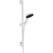hansgrohe Pulsify Select S brusersæt 105 3jet Relaxation med bruserstang 65 cm mat hvid kaina