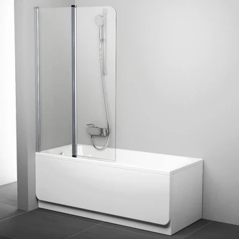 Vonios sienelė Ravak Chrome CVS2 100, kairė, satin profilis
