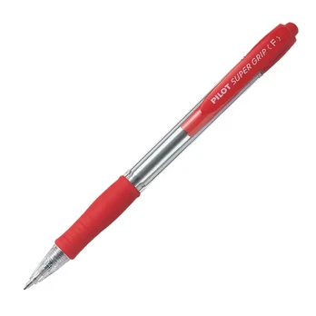 Pilot Pen Kuglepen pilot supergrip fine rød æske a 12 stk.