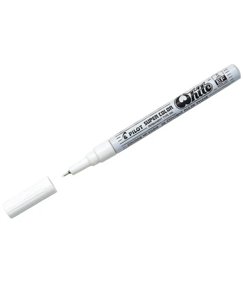 Permanentinis žymeklis PILOT Supercolour 1.0 mm, balta sp.