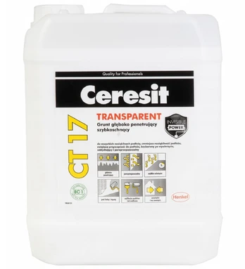 Gruntas giluminis Ceresit CT17, skaidri, 10 l