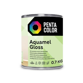 Emaliniai dažai Pentacolor Aquamel, 0.7 kg, balta