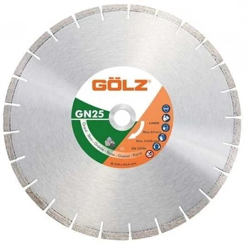 Deimantinis diskas granitui GOLZ GN25 Ø350x25,4mm
