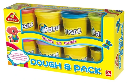 Modelinas Peipeile Dough 8 Pack 3282, įvairių spalvų