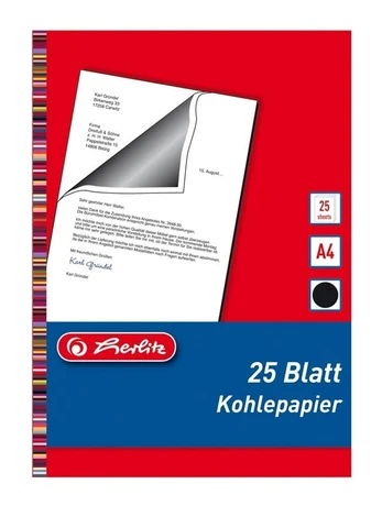 Popierius Herlitz 10303725, A4, 25 vnt., juoda