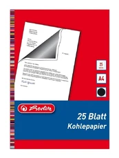 Popierius Herlitz 10303725, A4, 25 vnt., juoda kaina