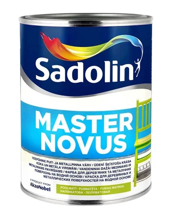 Emaliniai dažai Sadolin Master Novus 70, 1 l, balta