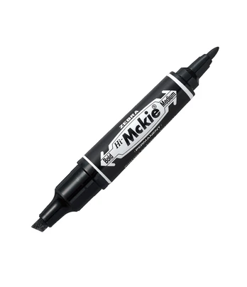 Permanentinis dvipusis žymeklis ZEBRA MCKIE BOLD, JUODA