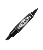 Permanentinis dvipusis žymeklis ZEBRA MCKIE BOLD, JUODA kaina