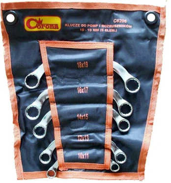 Lenkti raktai 10 mm - 19 mm