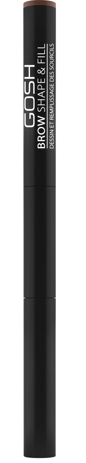 Antakių pieštukas GOSH Brow Shape & Fill 01 Brown