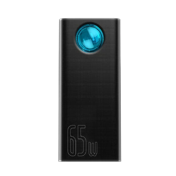 Maitinimo baterija "Baseus Amblight" 30000 mAh, 4xUSB, USB-C, 65W (juoda)