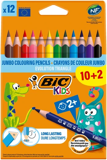 Bic Spalvoti pieštukai Evolution Triangle 12 spalvų rinkinys 8871462