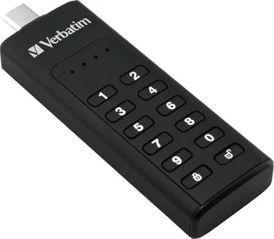 Flash USB 3.1 128GB Verbatim Secure klaviatūra