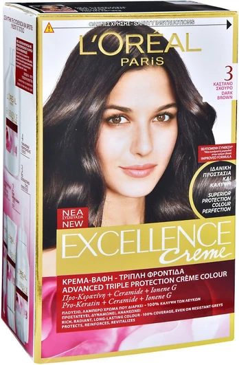 Plaukų dažai L´Oréal Paris Excellence Intense, Chestnut, Chestnut 3