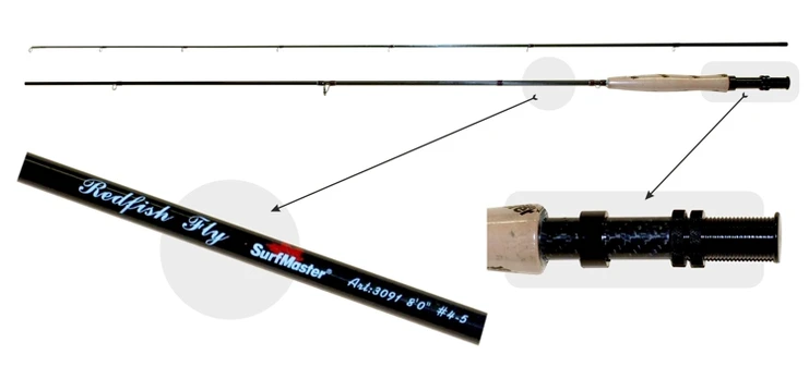 Muselinė Meškerė Surf Master Red Fish Fly 5-6 Klasė, 2.59 m.