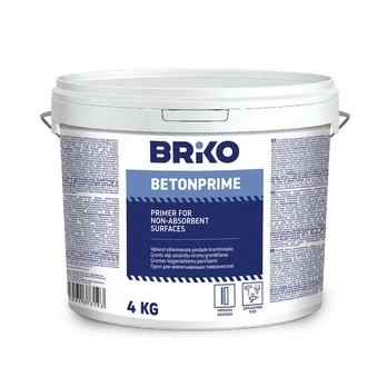 Gruntas paprastasis statybinis Briko Betonprime, rausva, 4 l