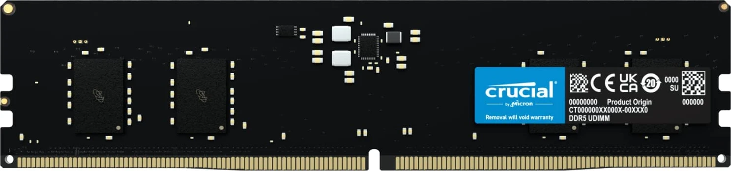 RAM MEMORY DIMM 8GB DDR5-4800/CT8G48C40U5 CRUCIAL