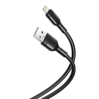 Kabelis USB-Lightning XO NB212, 2,1 A, 1 m (juodas)
