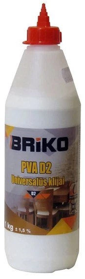 Klijai universalūs Briko PVA D2, 1 kg