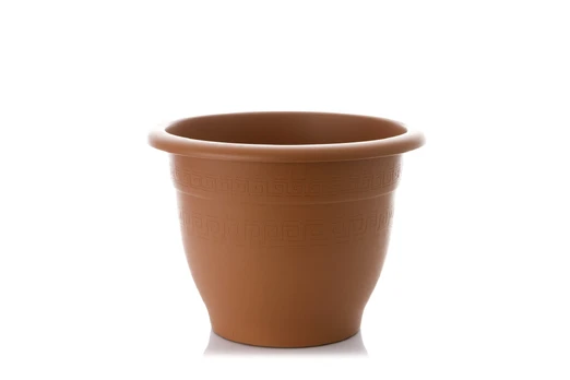 Vazonas Plasticotto Compana, plastikinis, Ø 37 cm, rudas