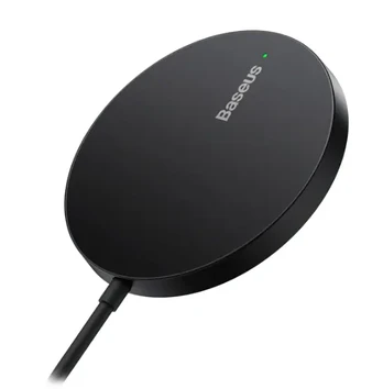 "Baseus Simple Mini3" magnetinis belaidis įkroviklis 15 W (sidabrinis)