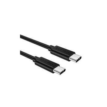 "Choetech" nikelio USB-C USB -C kabelis 1 m (juodas)