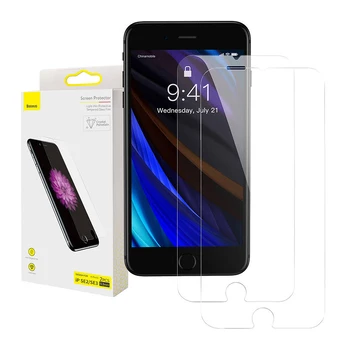 Grūdintas apsauginis stiklas 0.3mm Baseus tinkamas iPhone SE 2 / iPhone SE 3
