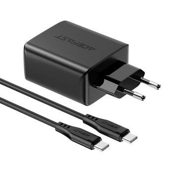 Sieninis įkroviklis Acefast A13 PD 65W, 2x USB-C + USB (juodas)