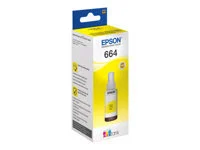 Epson T664 EcoTank -mustepullo, keltainen