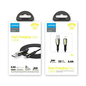 USB kabelis "Lightning Joyroom S-2030K6" 2.4A 2 m (juodas)