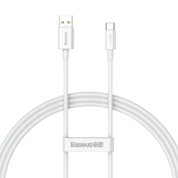 "Baseus Superior" serijos kabelis USB-C, 65W, PD, 1 m (baltas)