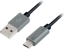 Laidas Logilink USB to Micro USB USB, Micro USB, 1 m, pilka kaina