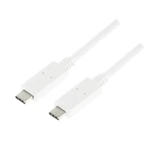 Laidas Logilink USB Type-C USB Type-C, USB Type-C, 1 m, balta kaina