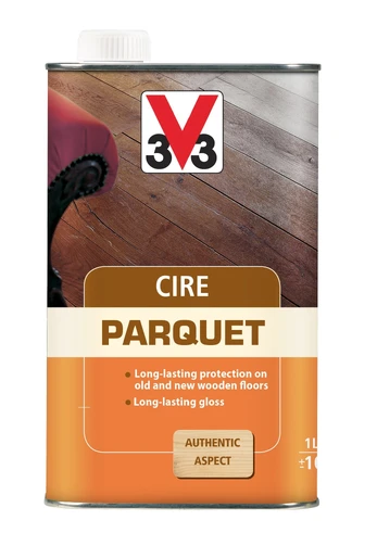 Grindų vaškas V33 Parquet, šviesus ąžuolas, 1 l
