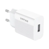 "Vipfan E01" sieninis įkroviklis, 1x USB, 2,4 A (baltas) kaina