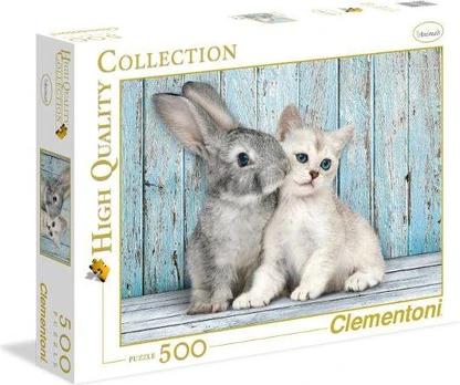 Dėlionė Clementoni High Quality Cat & Bunny 500 d.