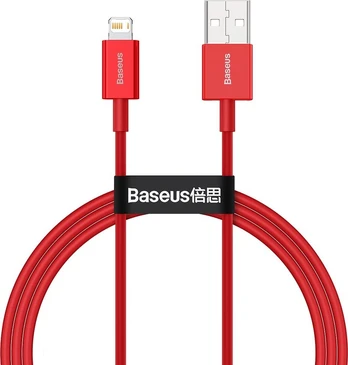 "Baseus Superior" serijos USB ir iP 2.4A 1 m kabelis (raudonas)