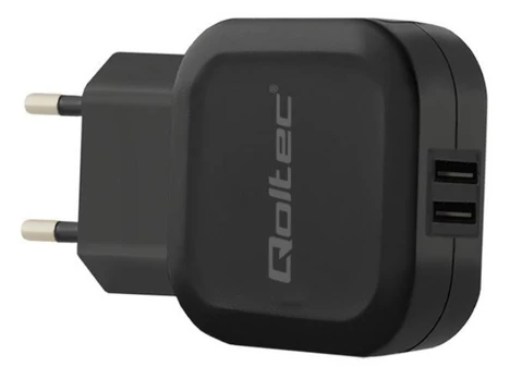 QOLTEC 50186 kintamosios srovės adapteris 17W 5V 3,4A 2xUSB