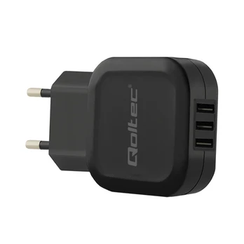 QOLTEC 50191 kintamosios srovės adapteris 17W 5V 3.4A 3xUSB
