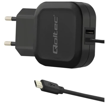 QOLTEC 50189 kintamosios srovės adapteris 17W 5V 3.4A USB + Micro USB