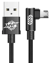 Telefono laidas Baseus MVP Double-sided Elbow Type Cable micro USB 1.5A (CAMMVP-B01) kaina