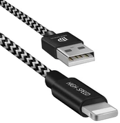 Dux Ducis Premium (iOS 11) Material Data and Charging Lightning Cable 200 cm kaina