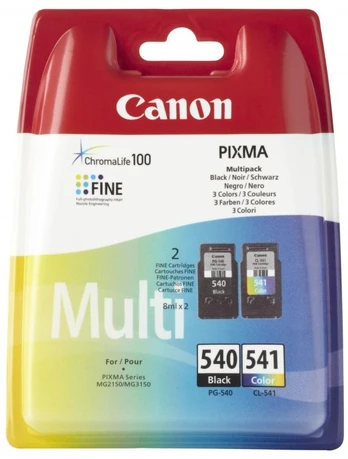 Canon PG-540/CL-541 C/M/Y Ink Cartridge Multipack, Standard Yield, 2 pc(s), Multi pack