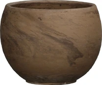 Vazonas Domoletti, keramika, Ø 23 cm, rudas kaina