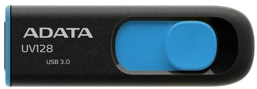 USB atmintinė Adata UV128, mėlyna/juoda, 64 GB